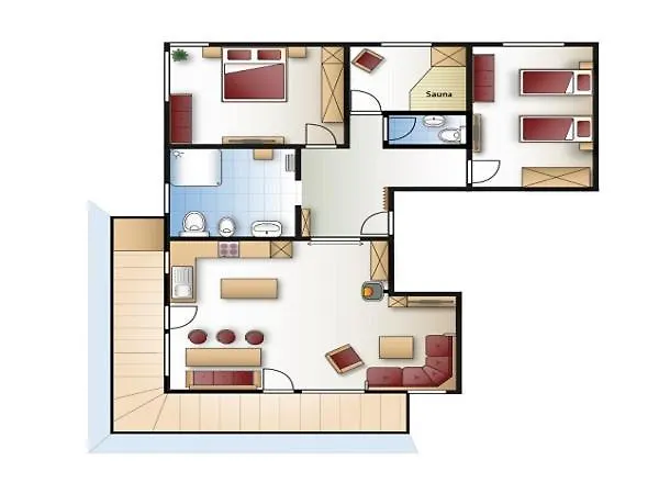 5 Sterne Bergahorn Mit Sauna Appartement